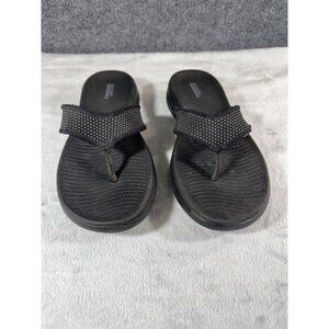 Skechers On The Go 600 women's Black Flip Flops Size